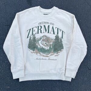 Zermatt White Sweater hollister